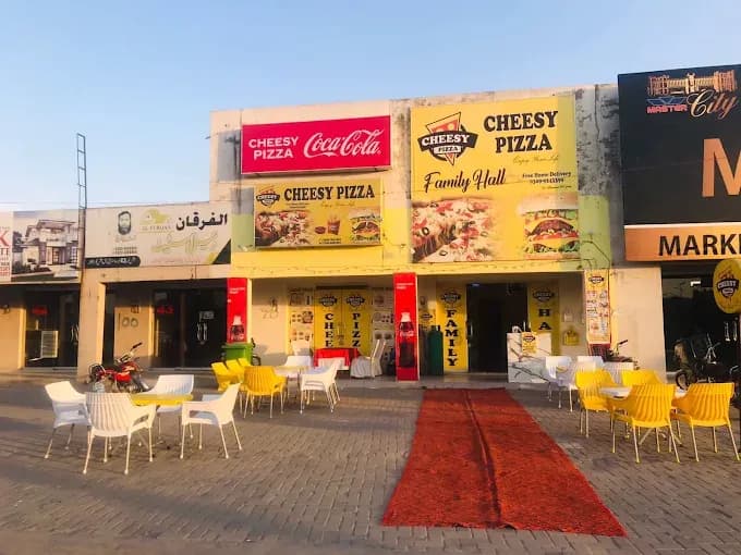 Cheesy Pizza - Main Entrance