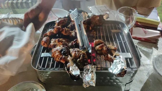 Food view of Bamboo Huts Restaurant & BBQ restaurant