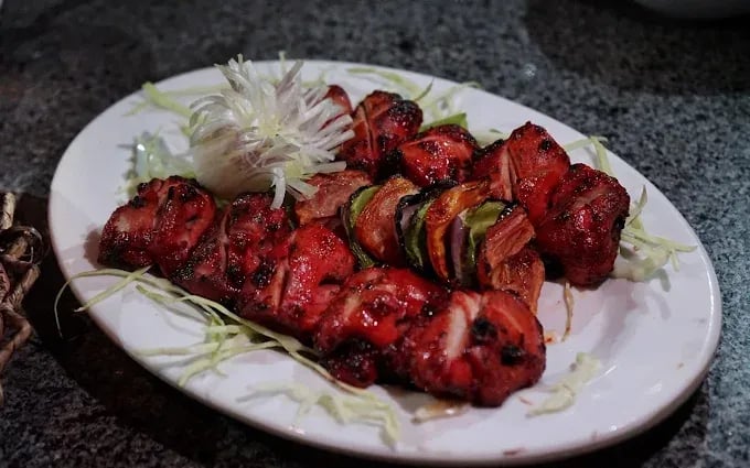Food view of Bamboo Huts Restaurant & BBQ restaurant