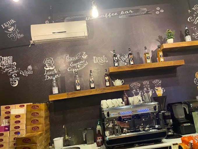 Interior view of Cafe Eclair restaurant