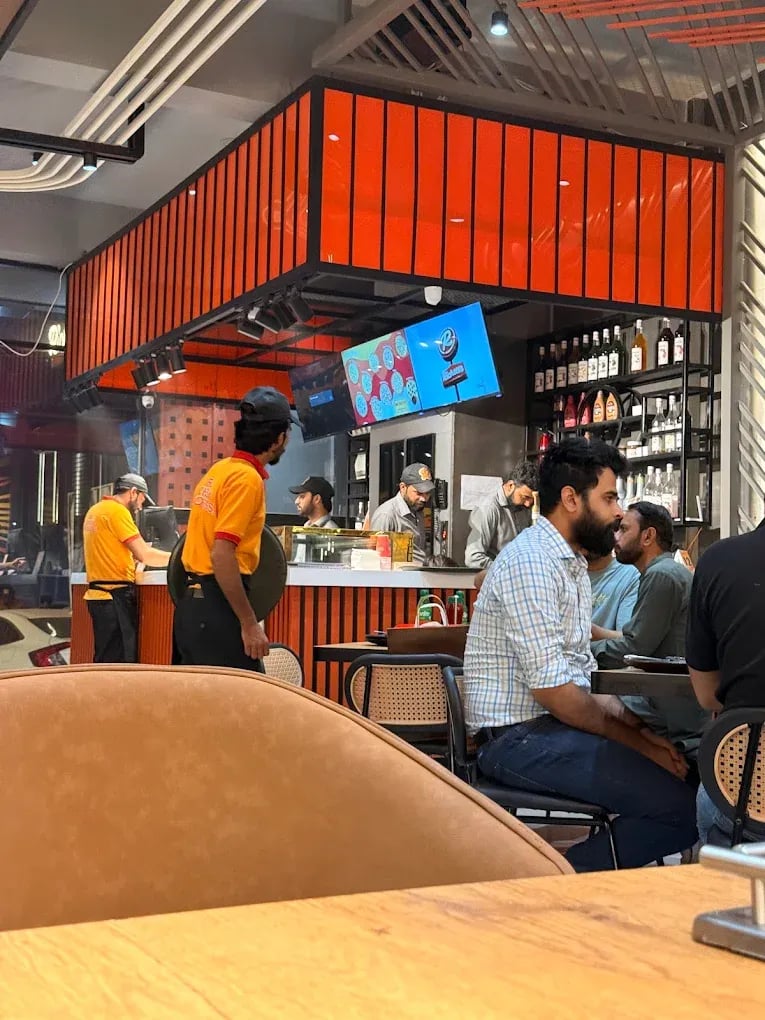 Interior view of Richeese restaurant