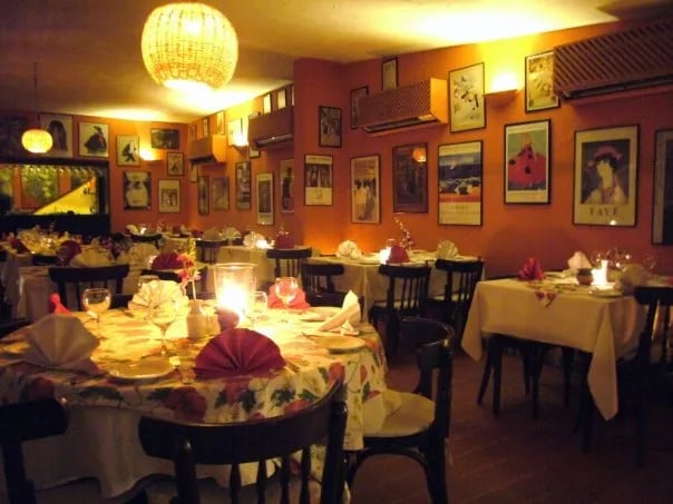 Interior view of Cafe Flo restaurant