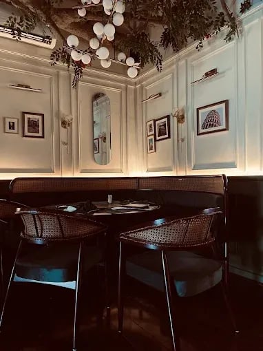 Interior view of Basilico by Sara restaurant