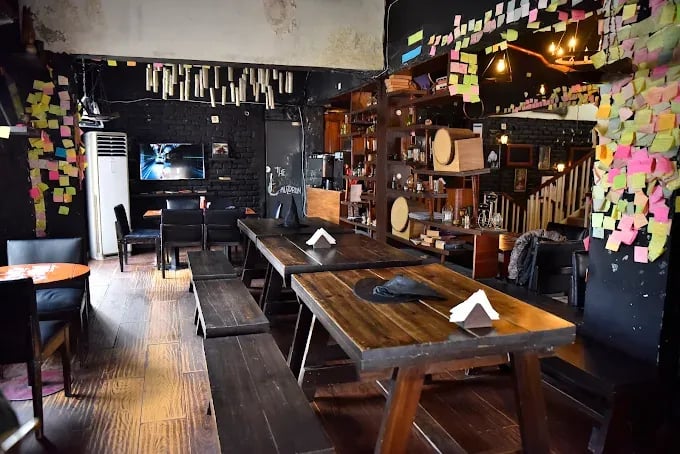 Interior view of The Smokey Cauldron restaurant