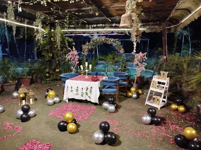 Interior view of The Garden Spice restaurant