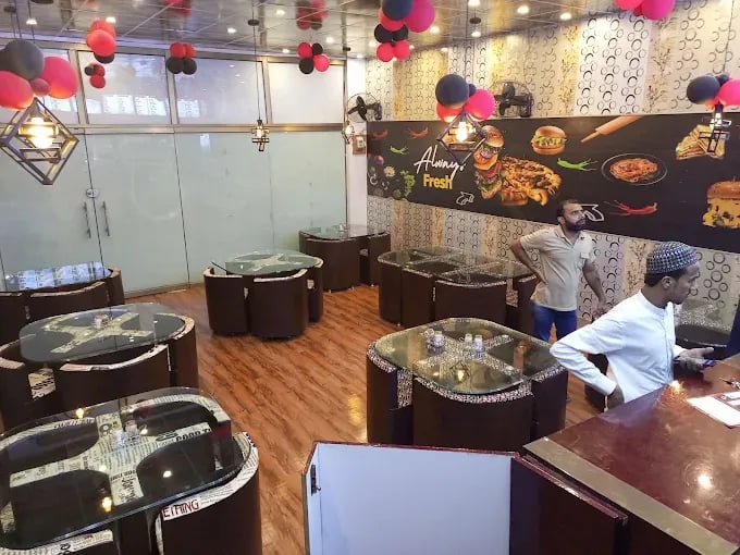 Interior view of The Hunger Bites restaurant