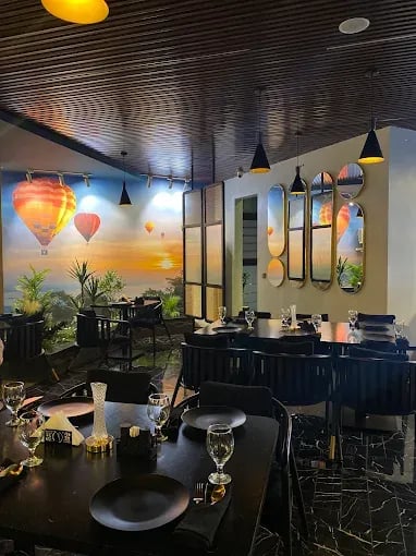 Interior view of Aryana's Cuisine restaurant