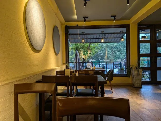 Interior view of Cafe Funghi restaurant