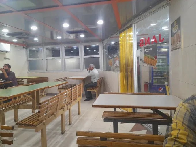 Interior view of Jans Food restaurant