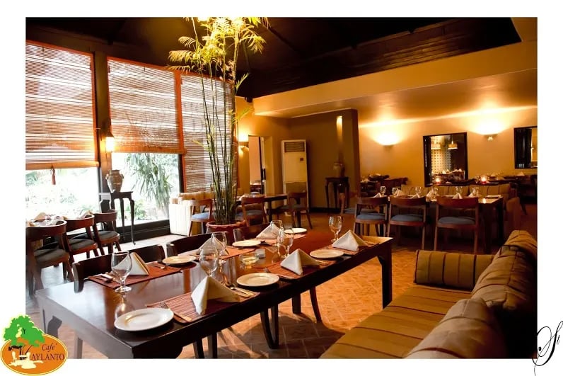 Interior view of Cafe Aylanto restaurant
