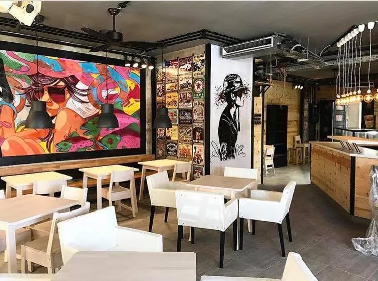 Interior view of Burning Brownie restaurant