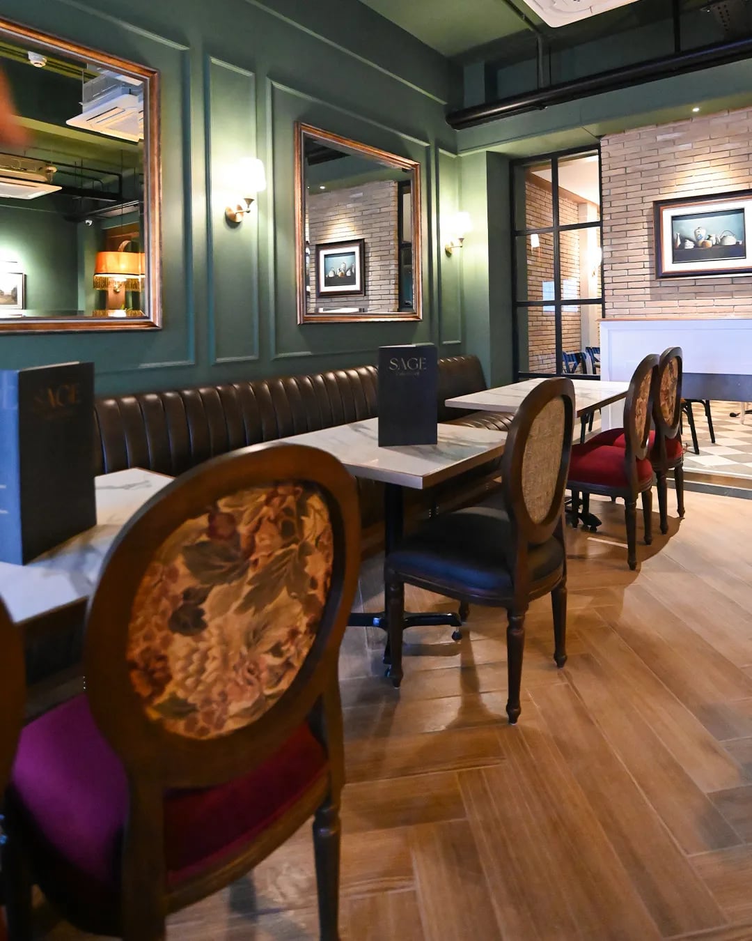 Interior view of Sage Cafe & Grill restaurant