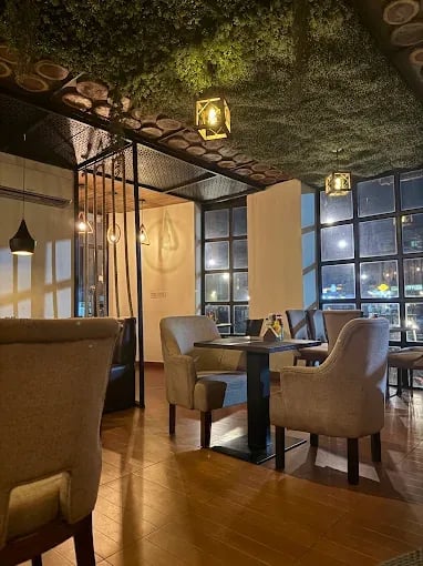Interior view of Grill Yard restaurant