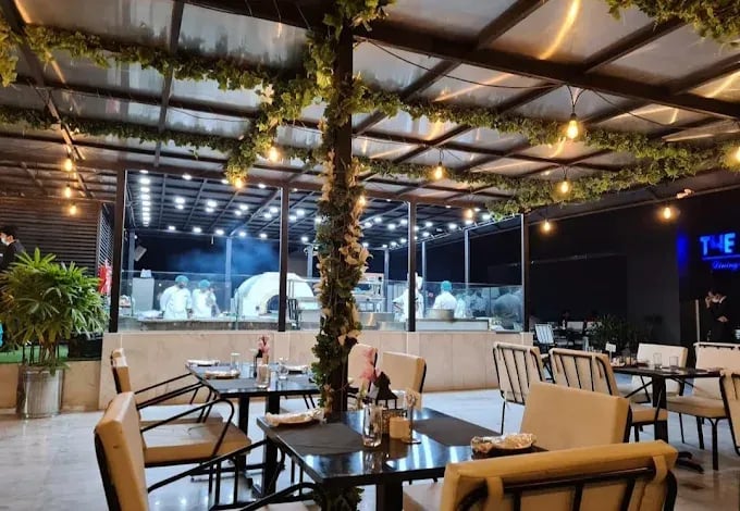 Interior view of THE SKYE restaurant