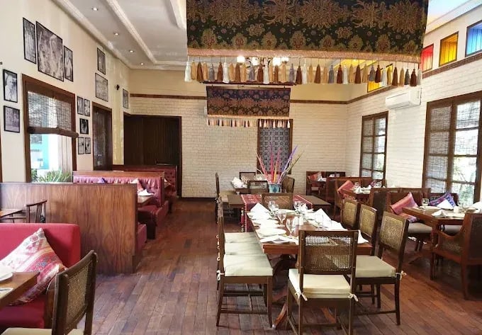 Interior view of Spice Bazaar restaurant