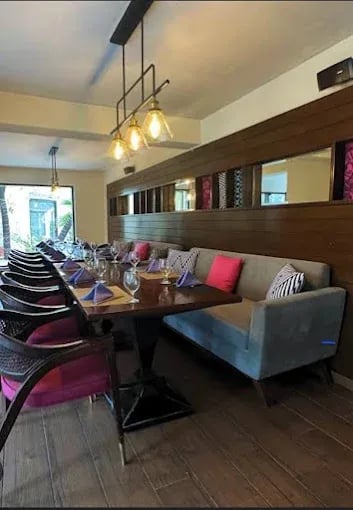 Interior view of Fuchsia Kitchen restaurant