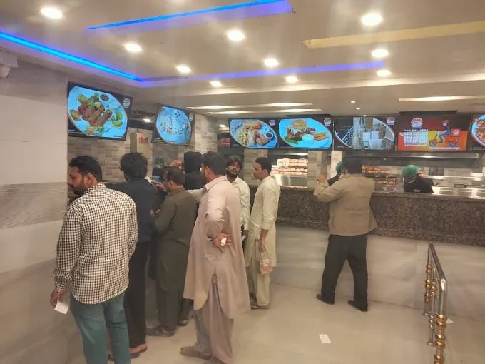 Interior view of Zamzama Foods restaurant